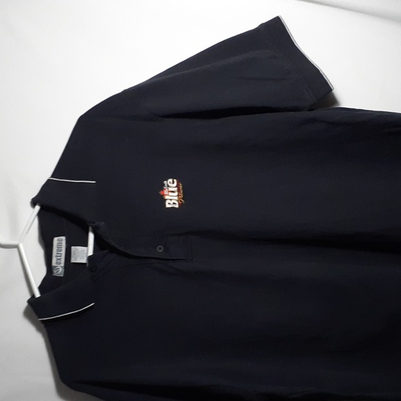 Gorgeous! SUPER nice Vtg Labatt Blue XL Men Blue 100% Cotton - Picture 3 of 15